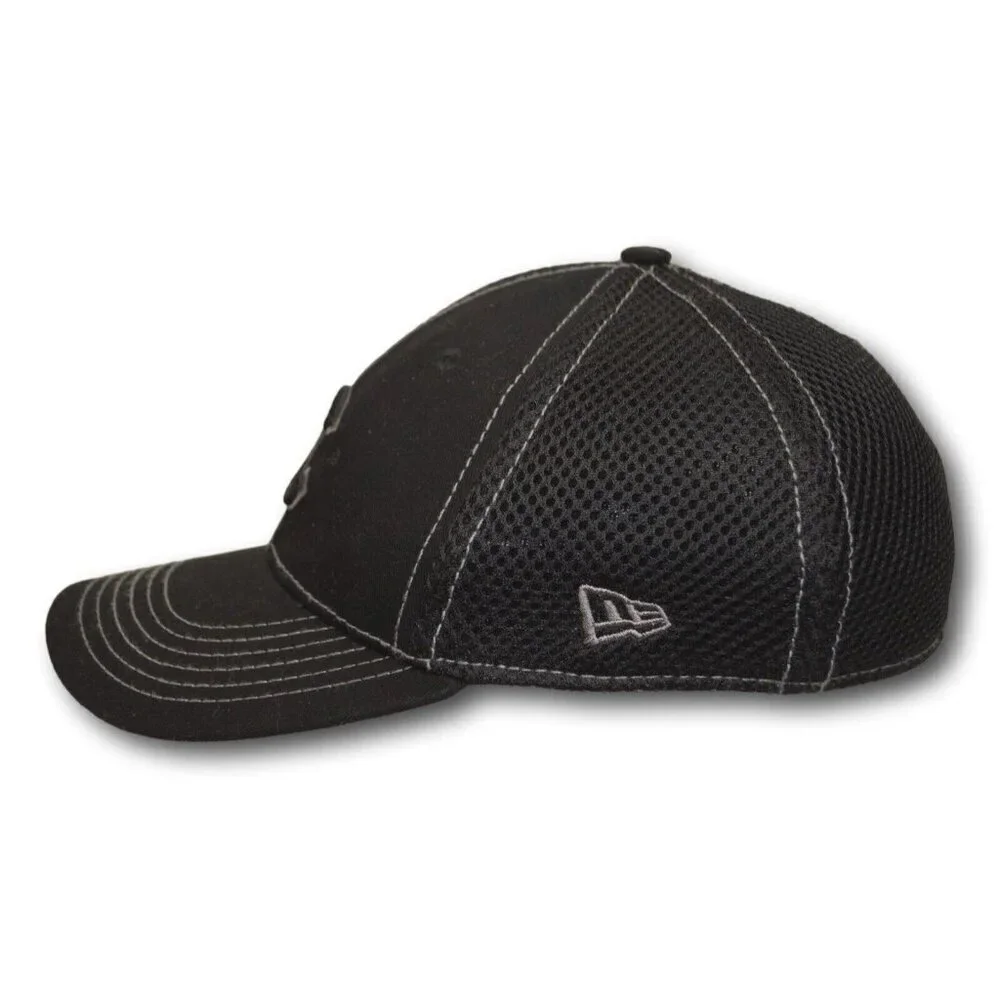 CHILD - YOUTH CHICAGO CUBS BLACK NEW ERA TEAM STRETCH FIT BASEBALL CAP
